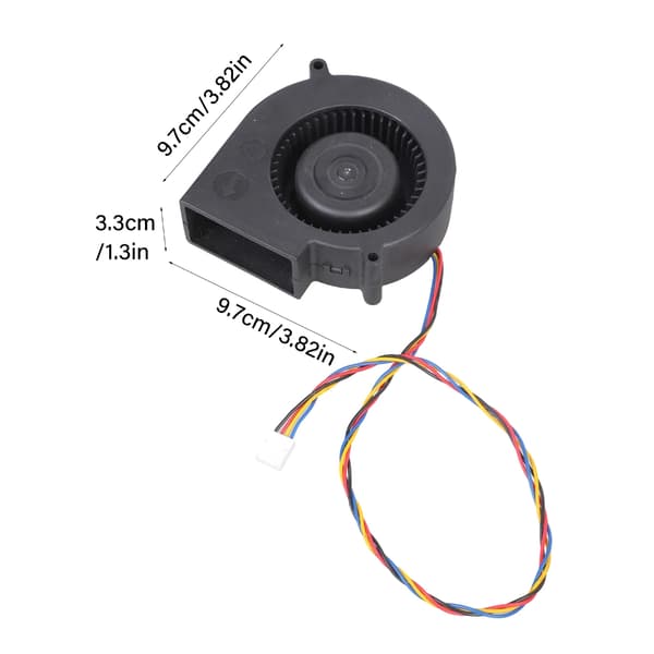 DC12V 2.94A Turbos Blæser Kugleleje Køleventilator 48CFM til Elektronik