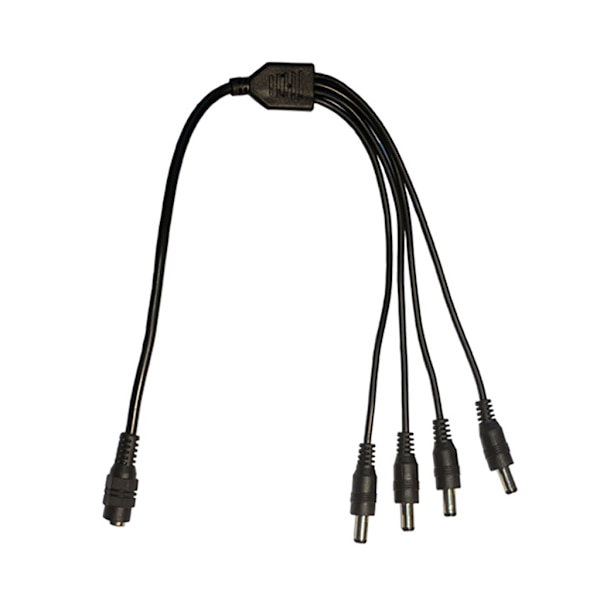 40 cm DC5521 strømkabel 5,5x2,1 mm hun til 5,5x2,1 mm hanstik Splitter ledning forlængerledning til skærme routere null - One for four