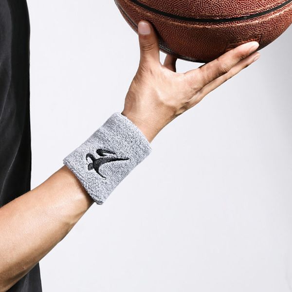 Sports Wristband for Men Women Moisture Wicking Athletic Sweatband White