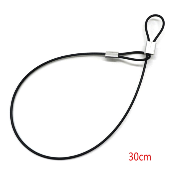 Sikkerhedsstrop Rustfri Stål Tether Lanyard Håndled Hånd 30cm Til Kamera Ny