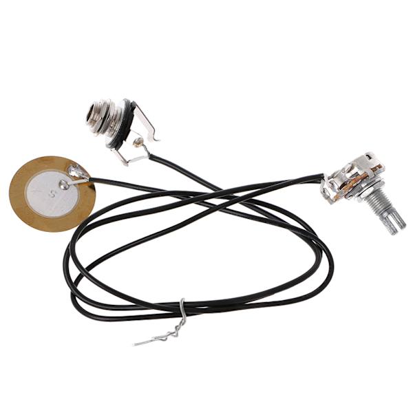 Piezo Transducer Pickup Förstärkare för Gitarr Fiol Ukulele Banjo Cigarrlåda