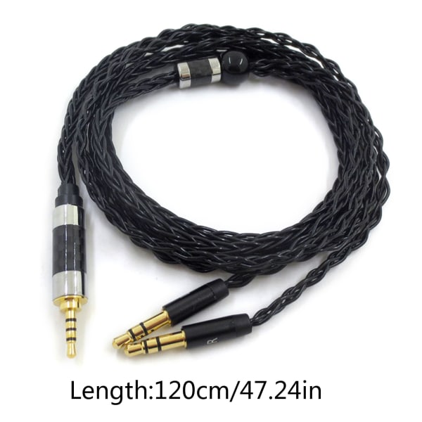 1,2 m hörlurskabel Stereo Aux-sladd för Denon AH-D7100 7200 D600 D9200 5200 4.4mm