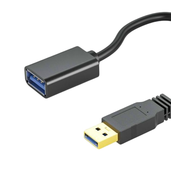 USB3.0 förlängd kabelsladd med på/av-brytare Rakhuvud för USB fläkt LED-lampa 0.3m