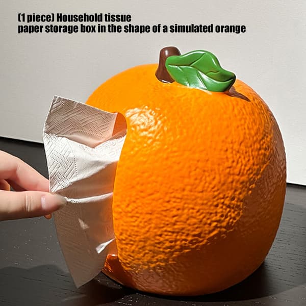 Funktionel hygiejnisk silkepapirdispenser, orangeformet servietæske