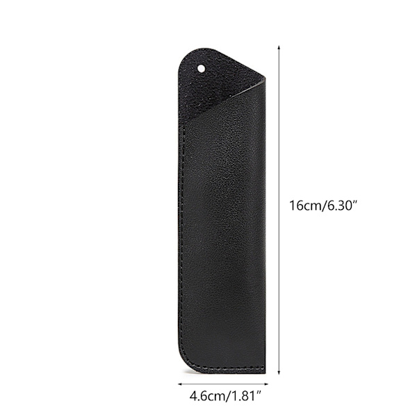 Kulspetspenna Förpackning Förvaringsväska PU Läder Case Hållare Pennfodral Dark brown