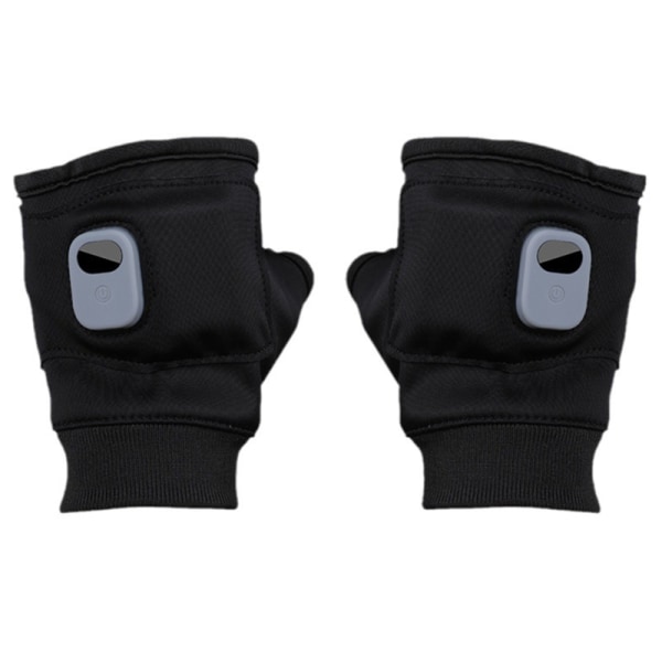 USB Elektrisk Genopladelig Vante Opvarmede Handsker Halv Finger Varmere Vinter Halv Finger Handsker
