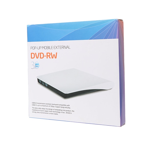 Extern USB3.0 CD-RW DVD-RW DVD-ROM-brännare Avancerad 9,5 mm internt chip DVD-RW