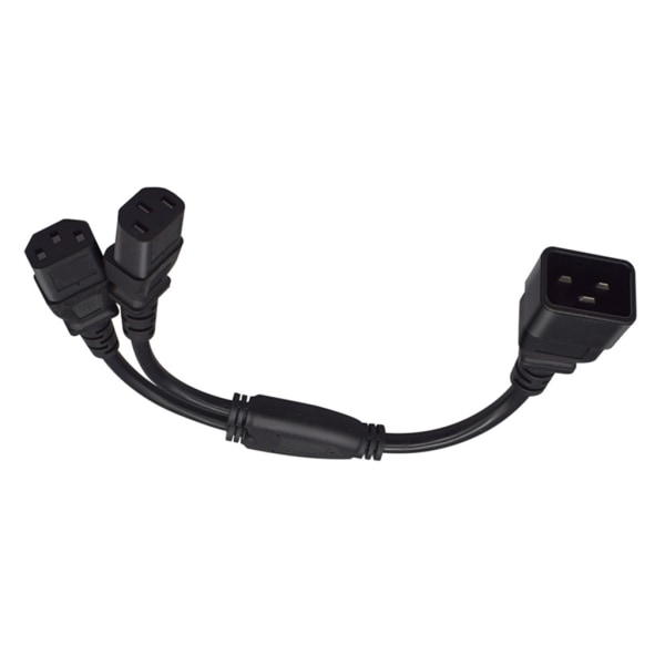 30 cm IEC320 C20 til IEC320 C13 + IEC320 C13 Strømledning 1 til 2 forlængerkabel