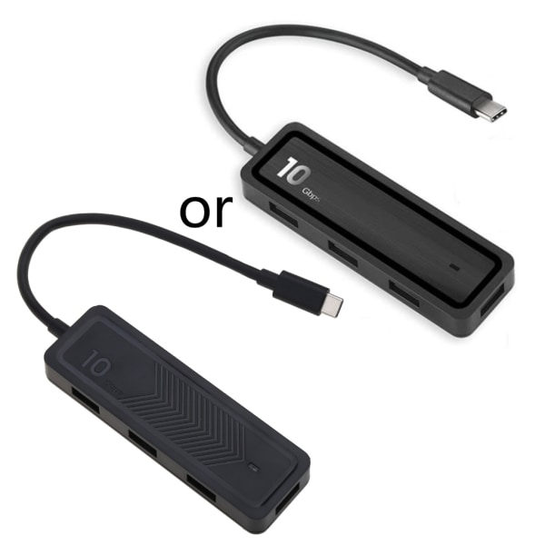 6 in 1 USB / Type-C -keskitin, 4x USB 3.1 Gen2 -datakeskitin SuperSpeed ​​jopa 10 Gbps, datakeskittimet Mausille/USB-Kabelille
