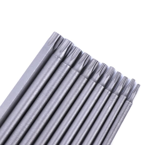 Lang Torx Hoved Magnetisk Sikkerheds Torx Bit Sæt 1/4\" Sekskant Borebit
