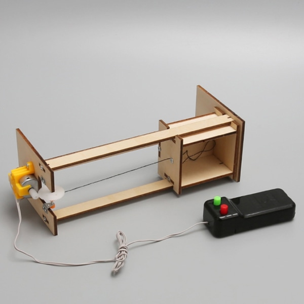 DIY- set Trähantverk för barn Vetenskapsmodell Elektrisk hissexperimentsats för 7+ år gammal pojkeflicka