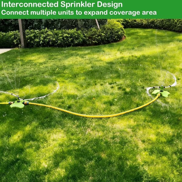 Vanding af store områder, kraftig 2-arms sprinkler, vandbesparende