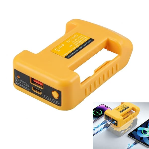 Effektiva batteriladdare för DCB204, DCB203 20V/18V Li-batteriadapter
