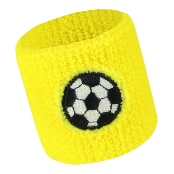 Sportsarmbånd for barn Fargerike svettebånd med fotballdesign