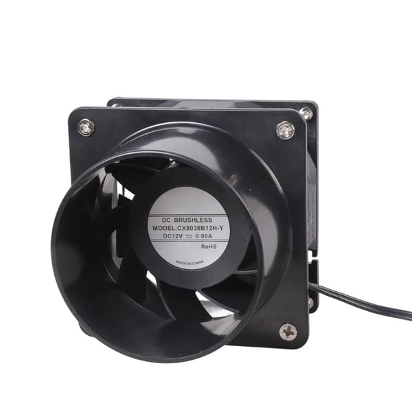8 cm luftblåser 12V 0,9A ventilasjonsblåser Sterk motor ventilasjonsvifte