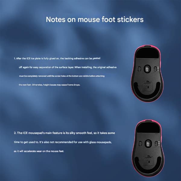 ICE Version Game Mouse Skates Musefødder Pad Til MCHOSE A7 Ultra RE