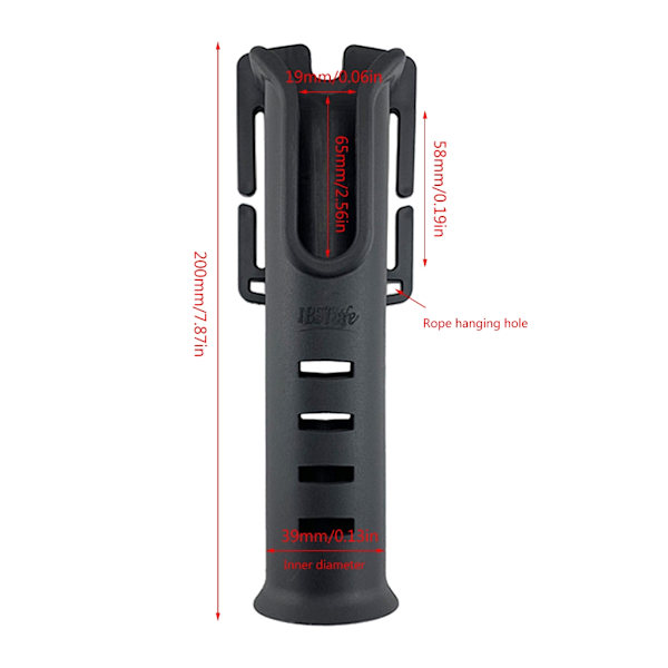 Fiske stang holder fiskestang innsetter fiskestang fiske stang innsetting enhet Black