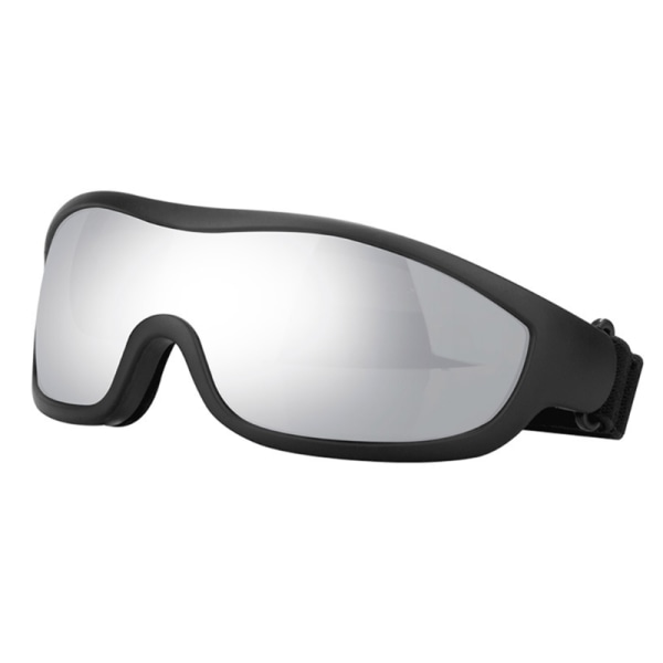 Hållbara glasögon ridglasögon med UV-filter för motorcykel- och elcyklister Silver