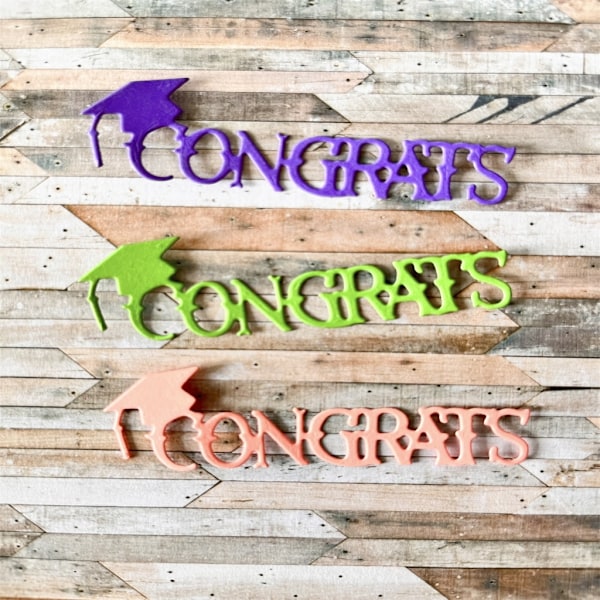 Metallista valmistetut valmistujaisaiheiset leikkuumallit, Scrapbooking-stanssit, korttien kohokuviointi, DIY 3383