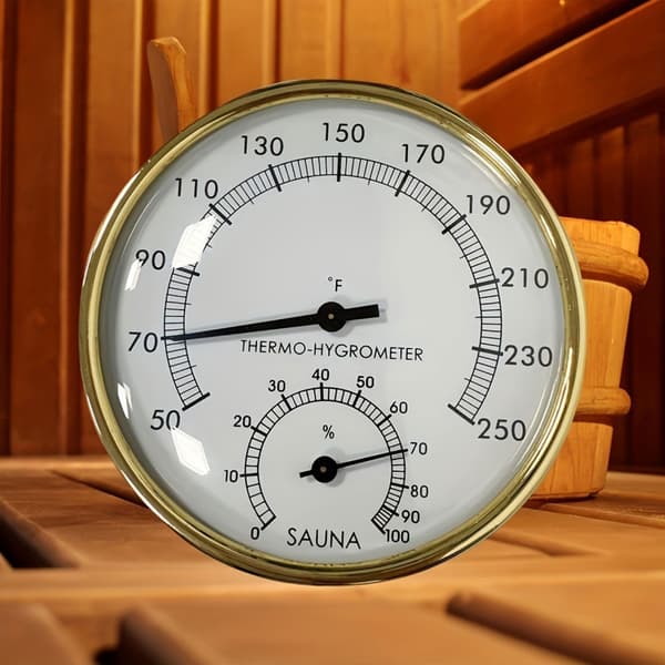 Målemåler til saunarum dampbadstermometre hygrometer nøjagtig
