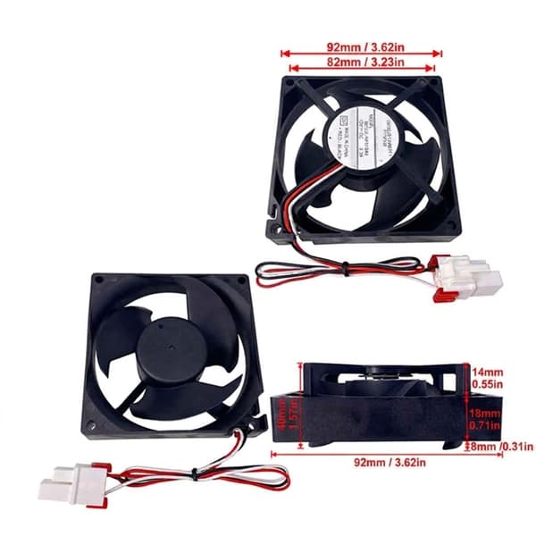 Fleksibel 12V Køleskabskøleventilator Robust Konstruktion