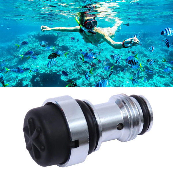 Scuba Diving Adapter Uppblåsningsventil kärna Ersättningar för BCD Power Inflators K-formad ventil Krompläterade mässingskärnor