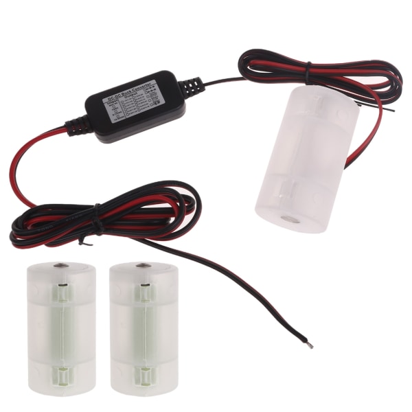 LR20 D Batterieliminatorer Kabel Power Sladdkabel Byt ut för 3st 1,5V LR20 D storlekscellbatterier