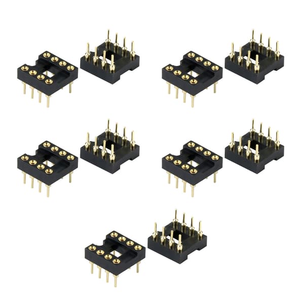 DIP8 IC-sockel testsockel med ESD-skydd för elektroniska komponenter