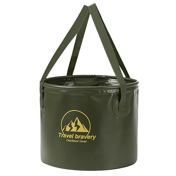 Sammenleggbar bøtte multifunksjonell sammenleggbar bøttevannsbeholder vask 20L Green