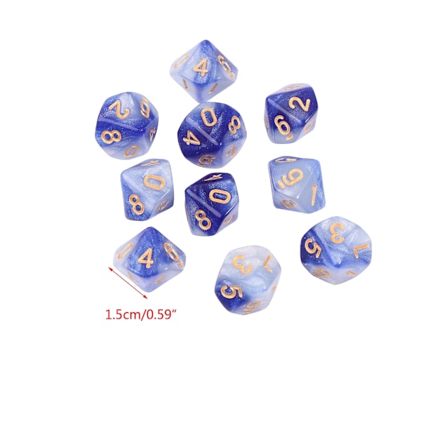 Polyhedral terninger 15mm RPG terninger Familie fest barn spill terninger husholdning 2