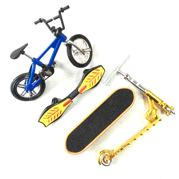 til Kreativt Mini Finger Stunt Board Model Kit Finger Skateboard Fingerboard Fleksibelt skrivebordsspil til teenagere Voksen Collect