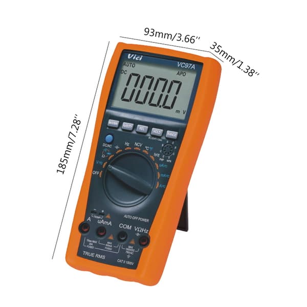 Bærbar Digital Multimeter Volt Meter Auto-Ranging Tester Måler Spænding