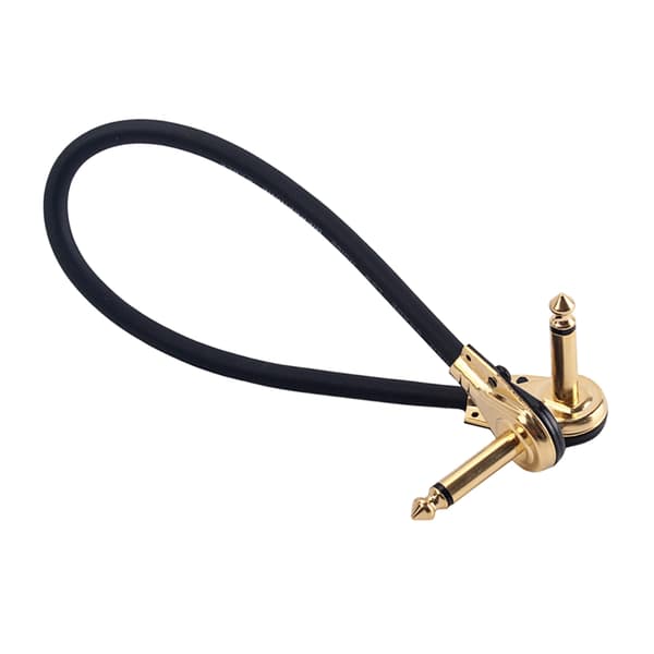 7 tum 13 tum gitarr patchkablar, svart gitarrpedal kabel påverkan kabel sladd 33 cm