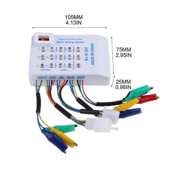Batteridrevet Spared Device Tester Controller E-Bike Tester 24 36 48 60 72V
