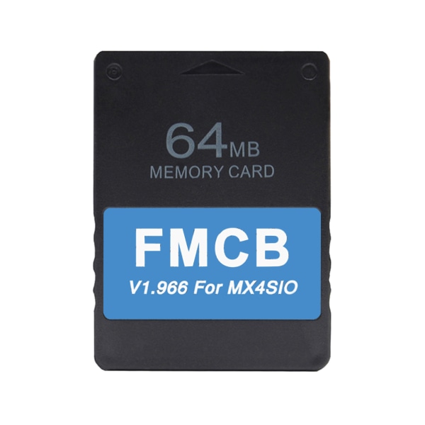 Gratis McBoot v1.966 Fortuna SD-kortadapter 8MB /16MB/32MB /64MB minneskort för PS2 Slim/Fat spelkonsol
