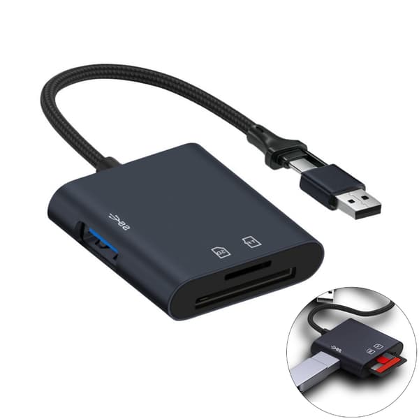 Nopeat USB3.0-sovittimet korteille, jotka tukevat USB A:ta ja USB C:tä