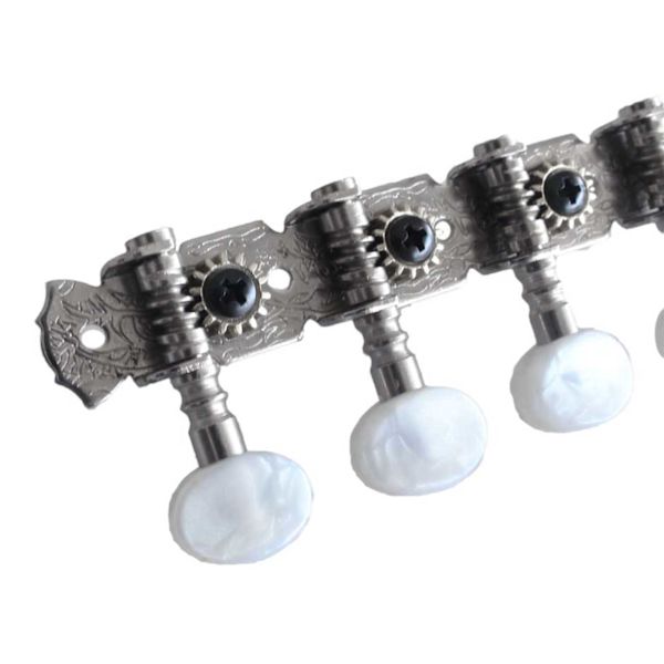 2 stk 4L4R maskinhoder strengestemmeskruer for 8 strengers mandolininstrumenter