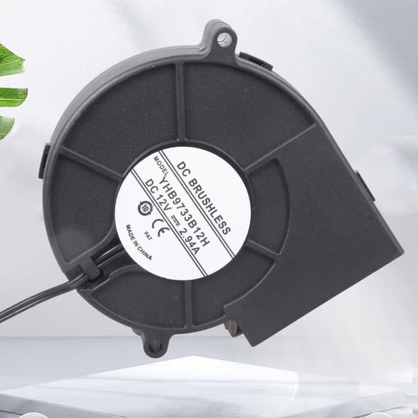 97mm Centrifugal Kylfläkt 12V Dubbla Kullager Passar för Tunga System