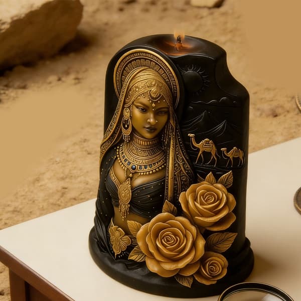 Arabisk Dame Lys Silikoneform Rose Dame Silikoneforme Til Harpiks Kunst