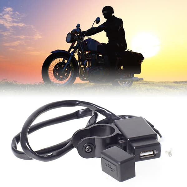 Motorcykelstyre Laddare Universella USB-laddningssystem Enkel Montering