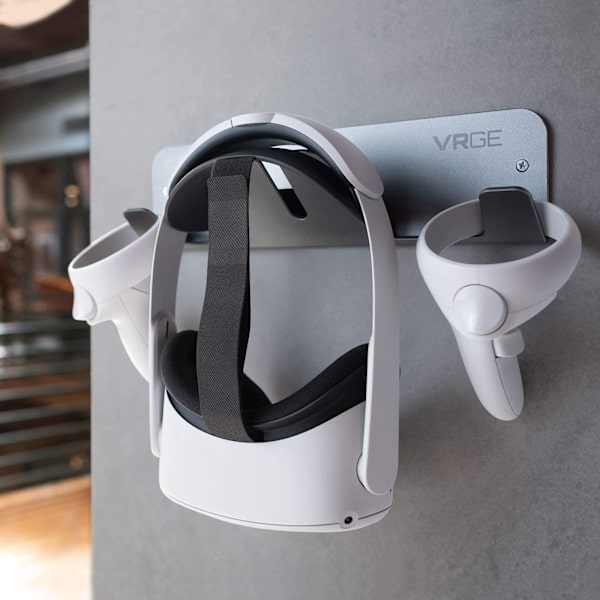 Universell Väggmonterad Hållare för Quest 1/2/Rift/Rift-S/HTC Vive VR-headset Displayförvaring Konsol Platsbesparande Stativ Black