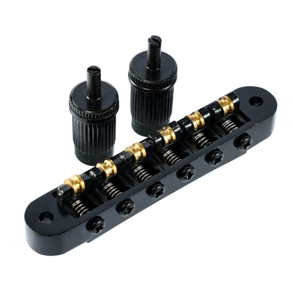 Gitarr Zinklegering 6 Strings Tune O-Matic Style Guitar Bridge Zinklegering sadel