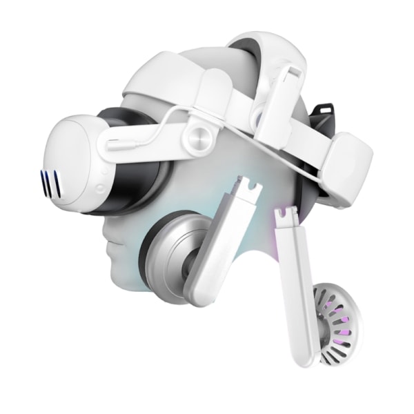 VR-päähihnan parannettu mukavuus Quest3 VR -kuulokkeiden ladattaviin sankoihin