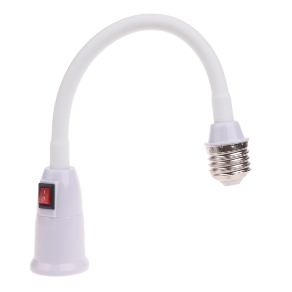 Light Socket Extender Adapter, E27 till E27 Extension Light Bulb Socket Converter Böjbar Flexibel Svanhals Med Switch