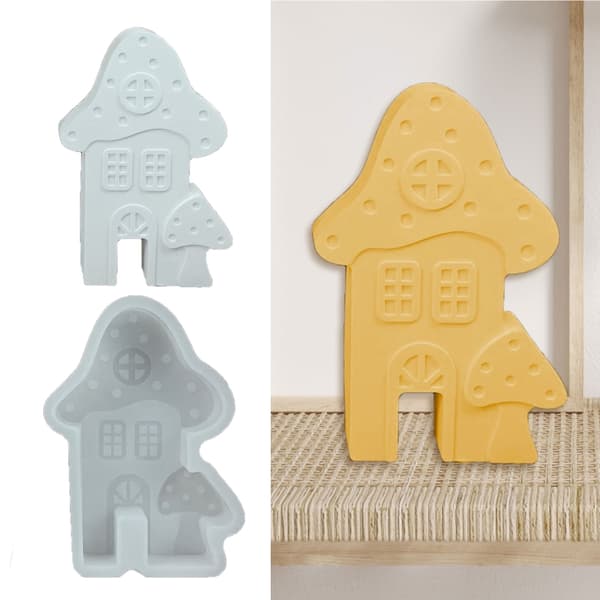 3D Svampehus Silikone Lysforme Nem Afstøbning Silikone Sæbeforme