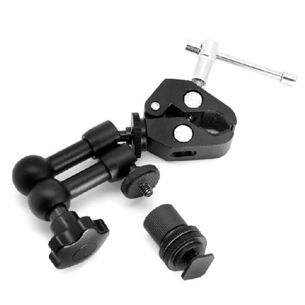 Artikuleret kamera Magic Arm Super Clamp til skærm mikrofon flash