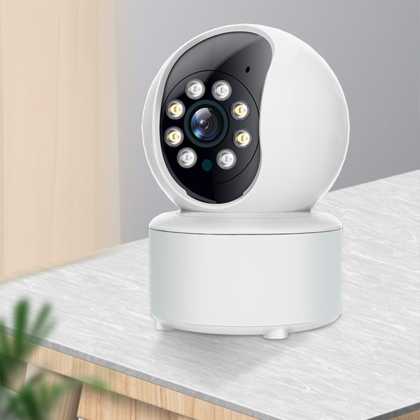 Hemsäkerhet IP-kamera Automatisk spårning Inomhusövervakning WiFi Trådlös baby 1080P 360° panoramautsikt