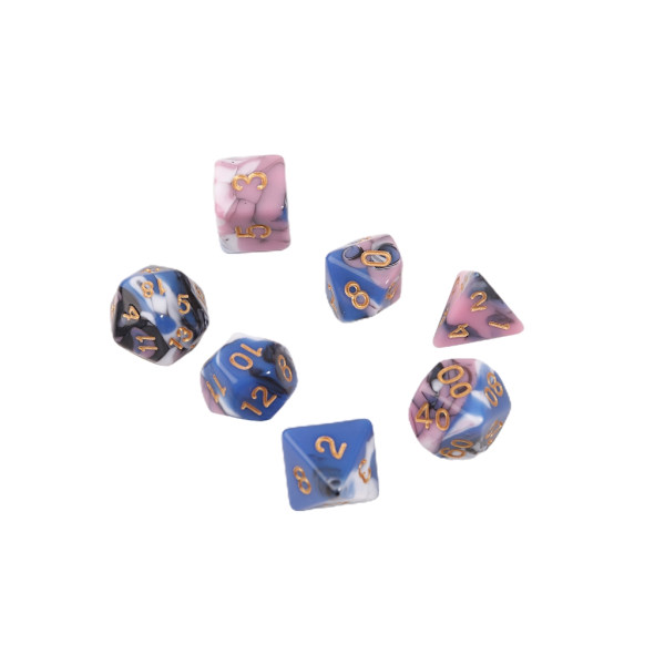 DND-terningesæt 7PCS Polyhedral terninger til rollespil terningespil-som Dungeons-Dragon 3
