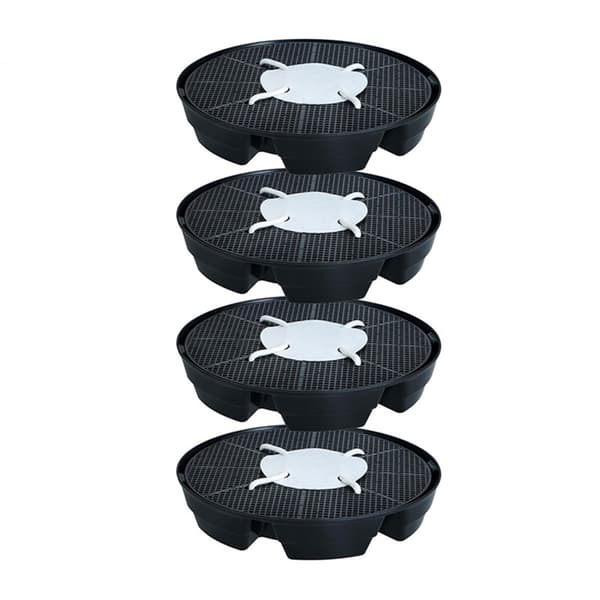 4-pack Växtbrickor Dräneringssystem Tygkruka Bas för Inomhusbruk