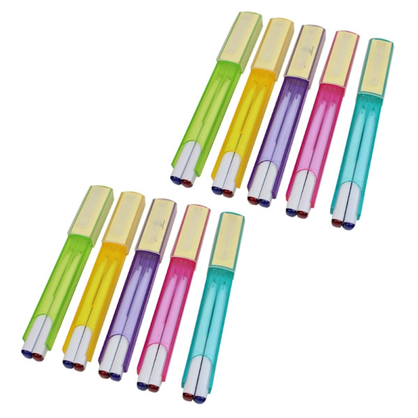 10 stk 2-farvet kuglepen med Sticky Note Office-skrivepen til studerende